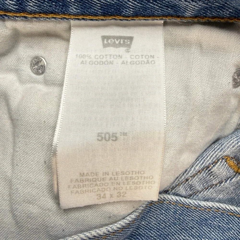 Levi's Jeans 505 Regular Fit 34x32 (FIT 34x29)Vintage Y2K‎ Straight Leg Denim